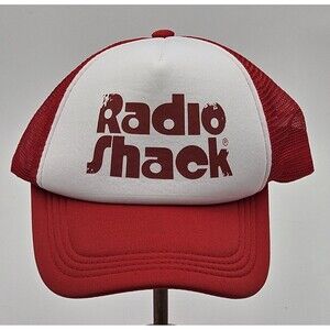 Radio Shack Trucker Hat Red White Retro Snapback Ball Cap Unisex Nostalgia New